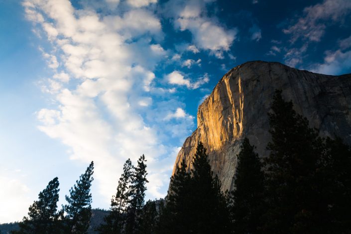 El Capitan at sunset in Yosemite National Park