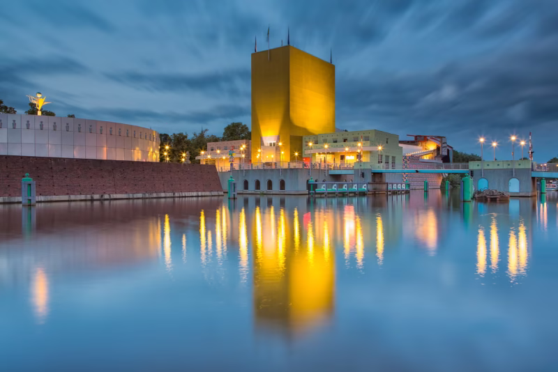 Het Groninger Museum in Groningen