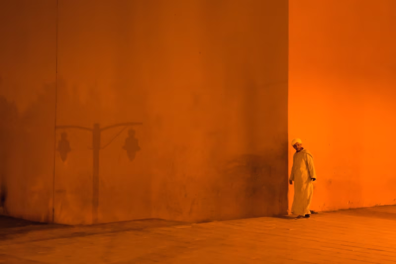 Een moskee in Marrakesh, Marokko