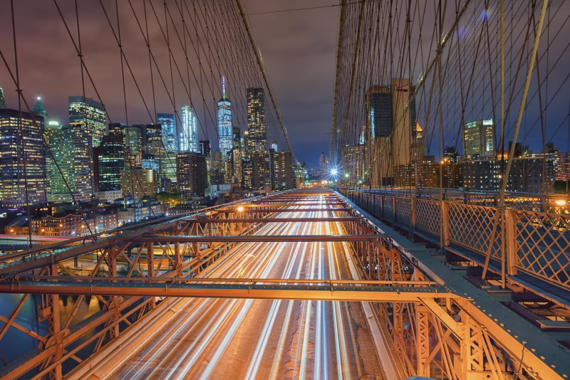 Brooklyn Bridge in Manhattan in New York