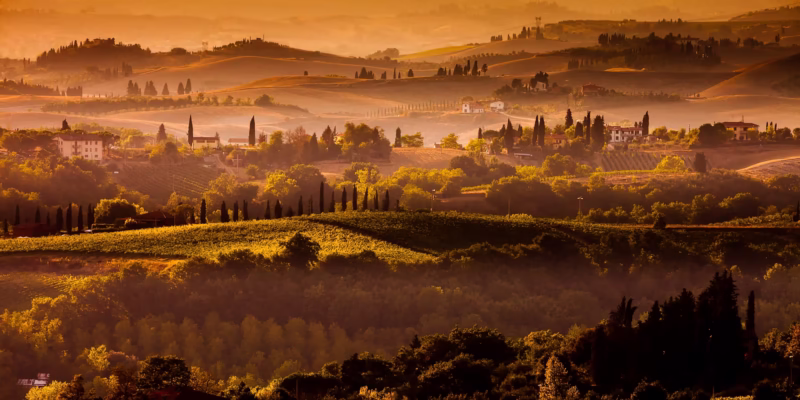 Zomer in de Toscane in Italië