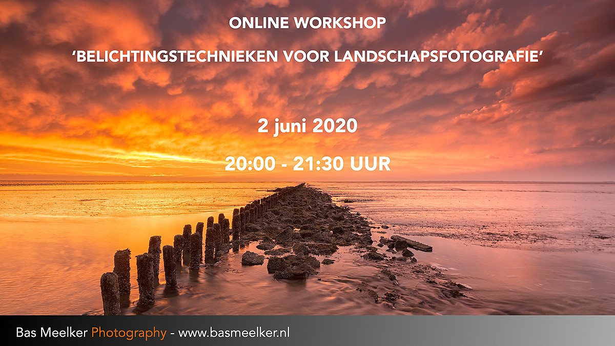 Online workshop Belichtingstechnieken voor landschapsfotografie 2 juni 2020
