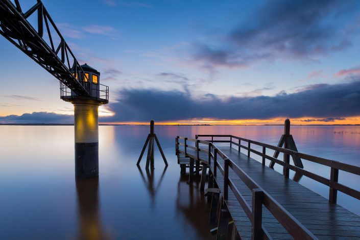 Zonsopkomst boven het Lauwersmeer bij Oostmahorn in Friesland - Bas Meelker Landschapsfotografie